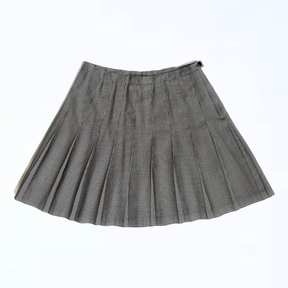 Vintage Houndstooth Pleated skirt